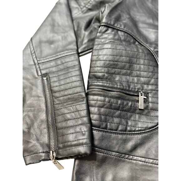 JOUJOU Black Vegan Leather Moto Jacket – Women’s Plus Size 3X – NWT - Picture 3 of 10